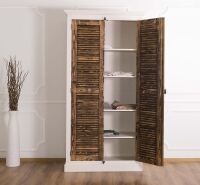 Massivholzschrank mit Lamellentüren Provence im Landhausstil Konfigurator alles frei wählbar