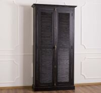 Massivholzschrank mit Lamellentüren Provence im Landhausstil Konfigurator alles frei wählbar