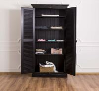 Massivholzschrank mit Lamellentüren Provence im Landhausstil Konfigurator alles frei wählbar