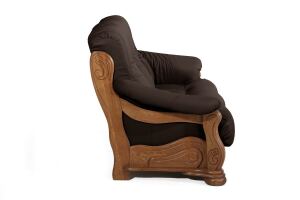 Country Sofa Texas, 3-Sitzer pigmentiertes Nappaleder braun