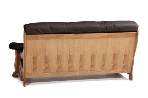 Country Sofa Texas, 3-Sitzer pigmentiertes Nappaleder braun