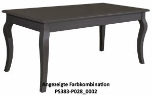 Vintage Esstisch (210cm) geschwungene Beine gewachst