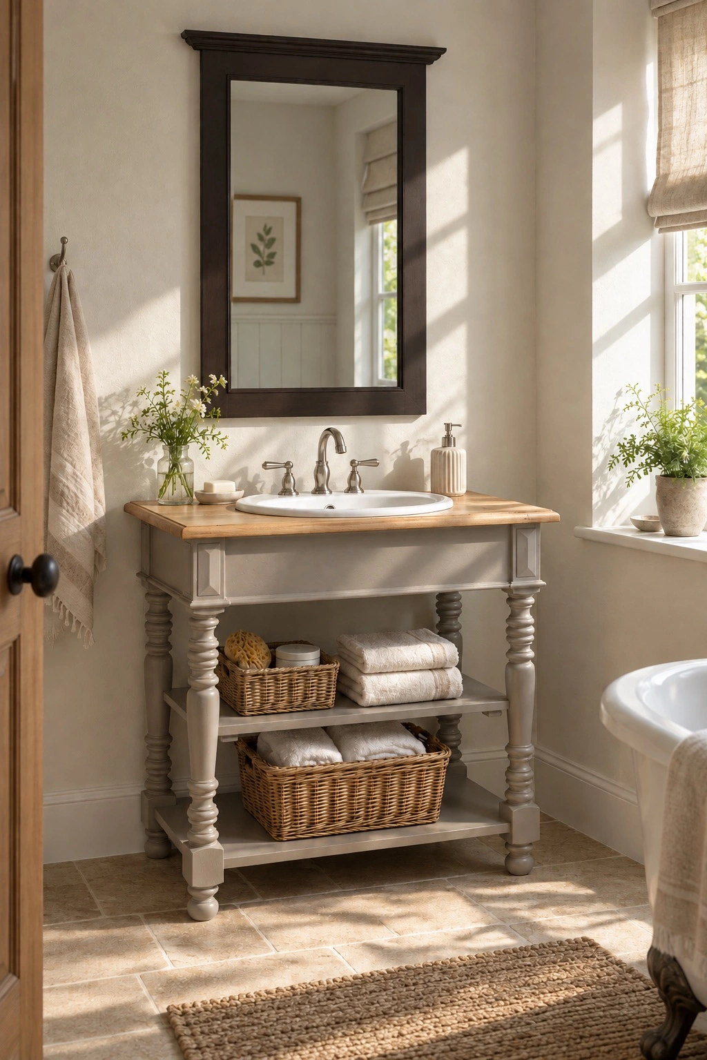 Bad im Landhausstil: 13 moderne Ideen & Tipps Onlineshop für massive Landhausmöbel