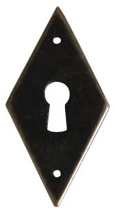 Schlüssellochblende Romb-ANL, Antik-Schwarz